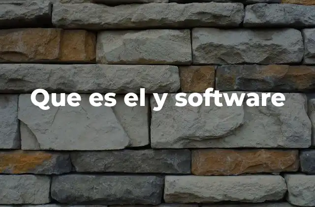 Que es el y Software