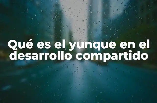 El papel del yunque en la economía local