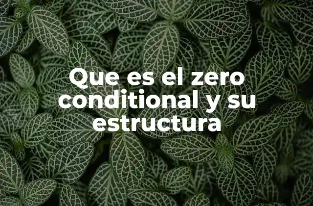 Cómo se diferencia el zero conditional de otros condicionales
