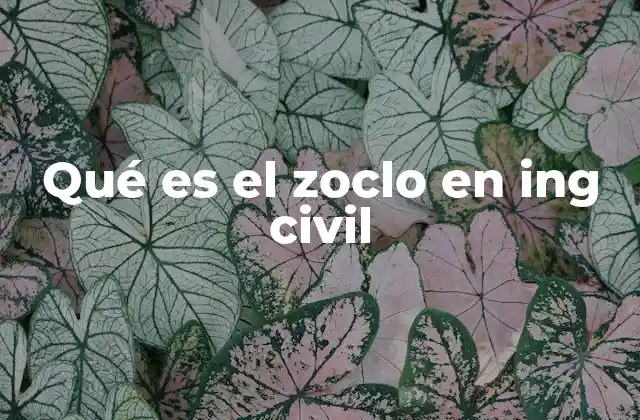 Qué es el Zoclo en Ing Civil