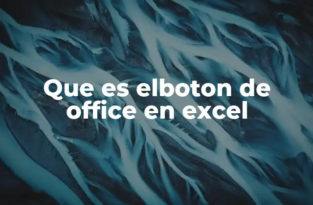 Que es Elboton de Office en Excel