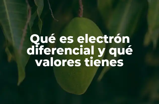 Qué es Electrón Diferencial y Qué Valores Tienes 2 El electrón diferencial en ecuaciones físicas