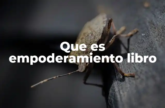 Que es Empoderamiento Libro