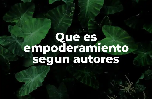 Que es Empoderamiento Segun Autores 2 El empoderamiento como proceso transformador