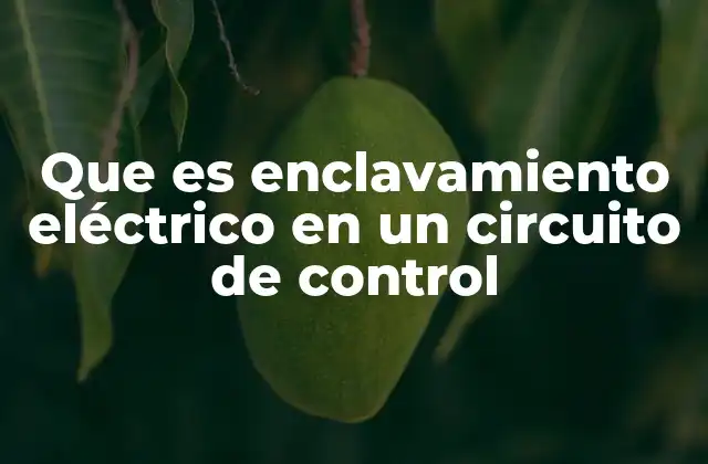 Que es Enclavamiento Eléctrico en un Circuito de Control 2 Funcionamiento del enclavamiento eléctrico en circuitos automatizados