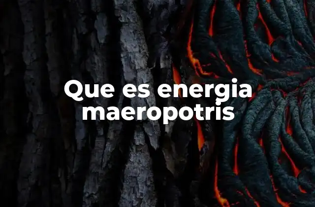Que es Energia Maeropotris 2 El potencial de la energía generada por el movimiento de las mareas
