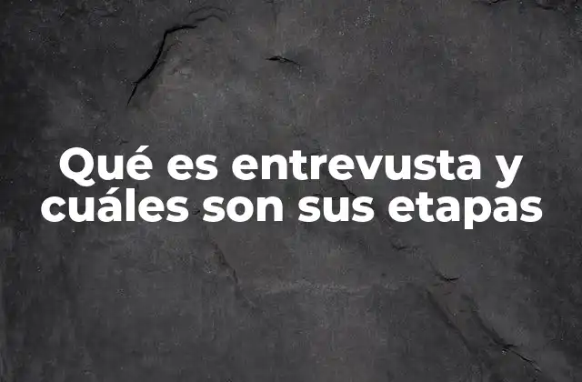 El proceso detrás de una entrevusta