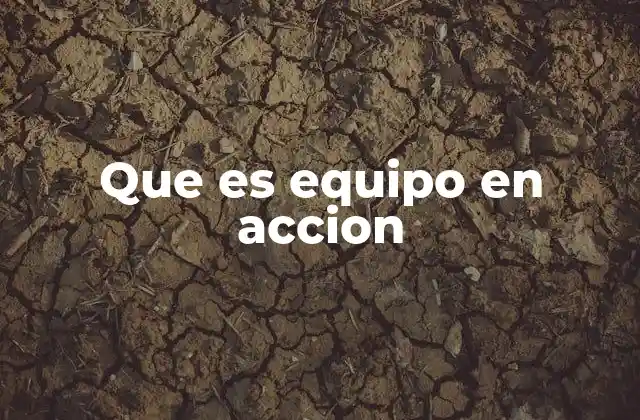 Que es Equipo en Accion