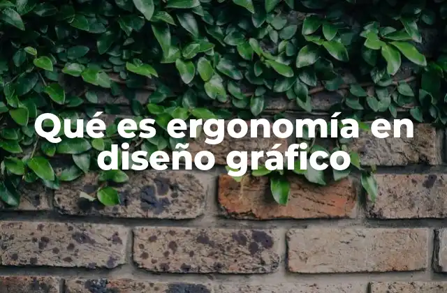 Qué es Ergonomía en Diseño Gráfico