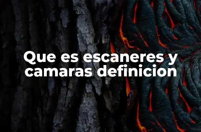 ¿Cómo se diferencian las cámaras de los escáneres?