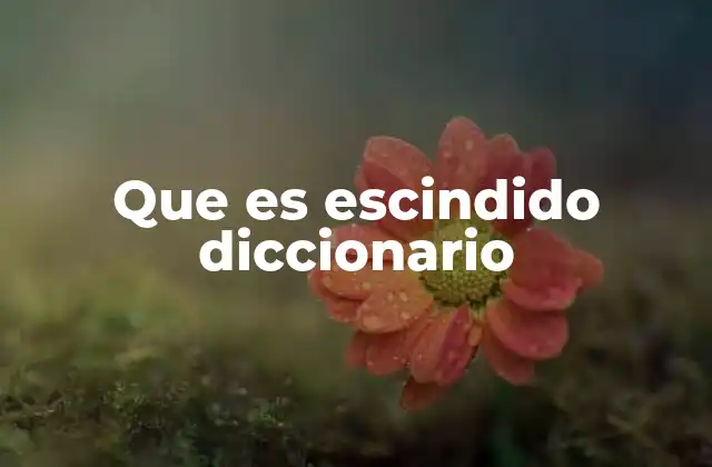 Que es Escindido Diccionario