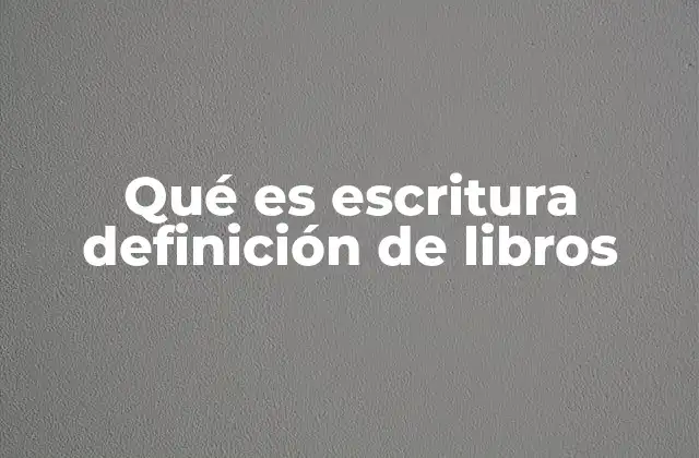 La importancia de la escritura en la creación de libros