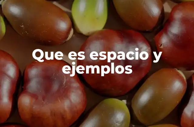 El espacio como concepto en diferentes disciplinas