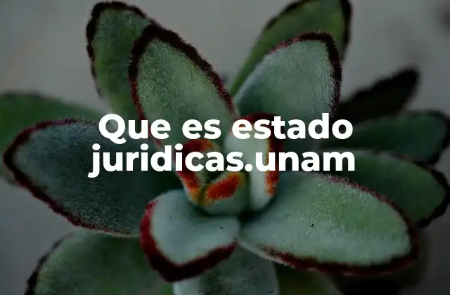 Que es Estado Juridicas.unam