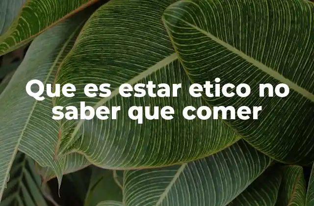 El dilema moral en la mesa cotidiana