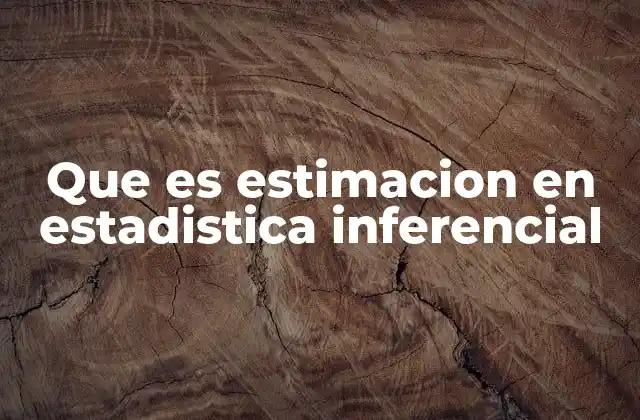 Que es Estimacion en Estadistica Inferencial 2 Cómo la estadística inferencial se apoya en la estimación para tomar decisiones
