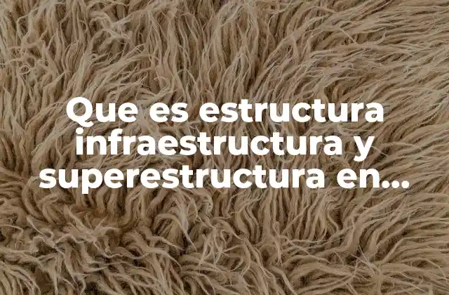 Que es Estructura Infraestructura y Superestructura en Turismo
