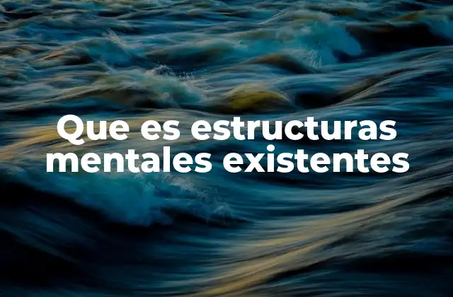Que es Estructuras Mentales Existentes