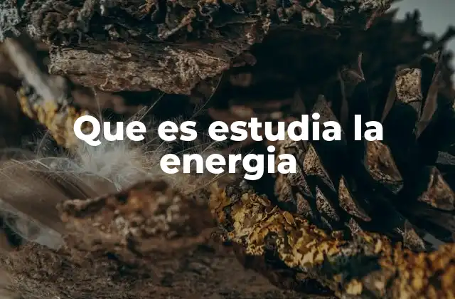 Que es Estudia la Energia 2 El estudio de la energía en la ciencia moderna
