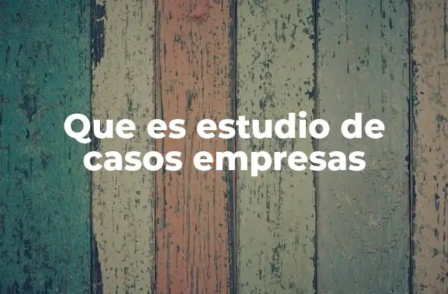 El análisis de organizaciones a través de casos concretos