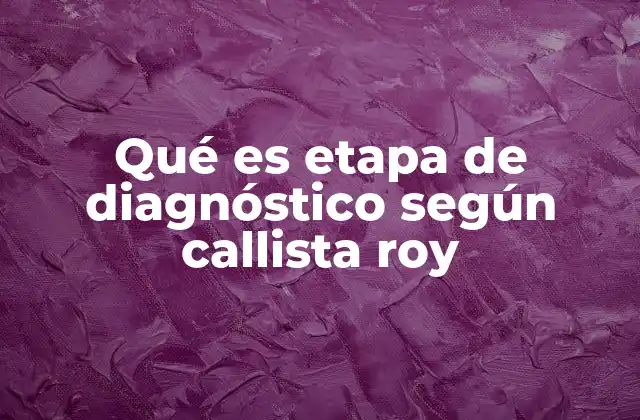 Qué es Etapa de Diagnóstico según Callista Roy 2 El rol de la enfermera en la identificación de estímulos