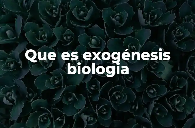 El desarrollo externo en la biología animal