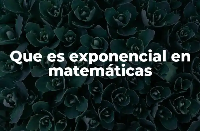 Que es Exponencial en Matemáticas 2 El crecimiento exponencial y su impacto en la vida real