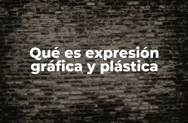 Qué es Expresión Gráfica y Plástica