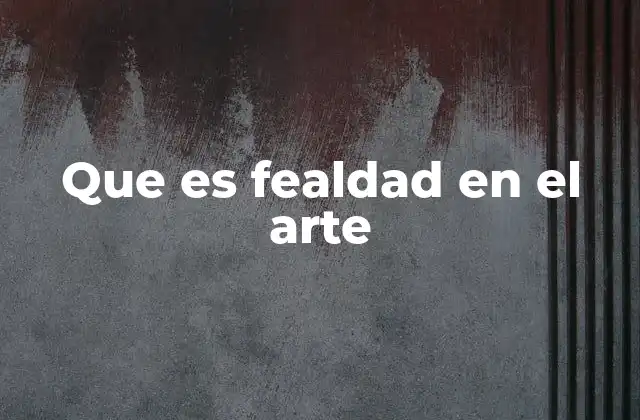 Que es Fealdad en el Arte