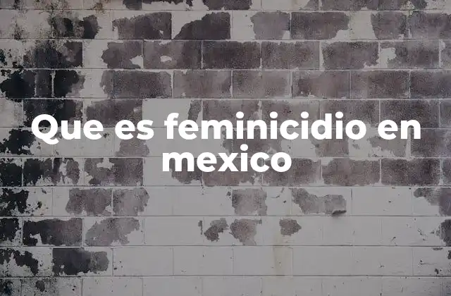 La violencia contra las mujeres como pilar del feminicidio