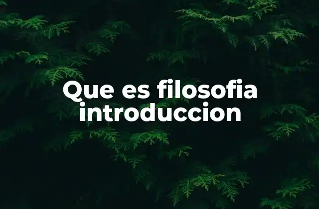 Que es Filosofia Introduccion 2 El origen del pensamiento filosófico
