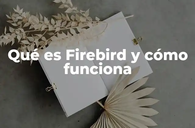 Qué es Firebird y Cómo Funciona