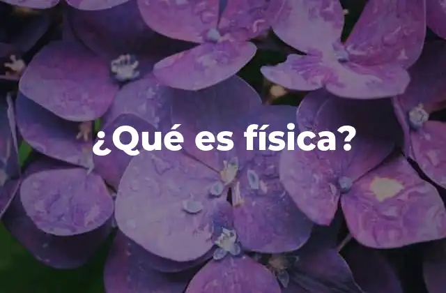 ¿qué es Física?