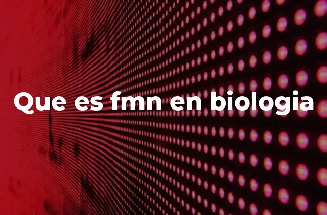 Que es Fmn en Biologia
