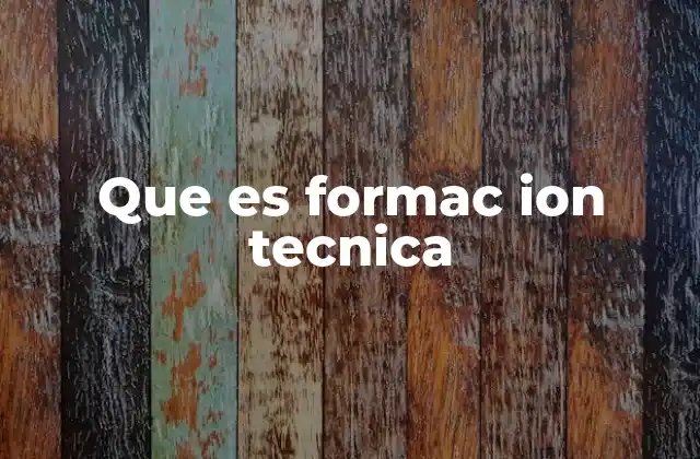 Que es Formac Ion Tecnica