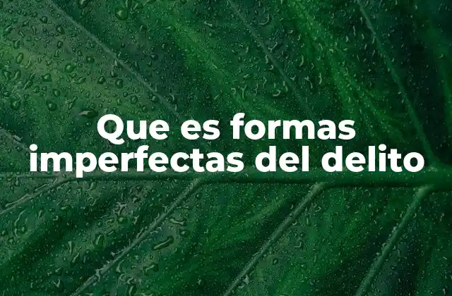Que es Formas Imperfectas Del Delito 2 La importancia de distinguir entre delitos consumados e imperfectos