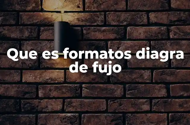 Que es Formatos Diagra de Fujo