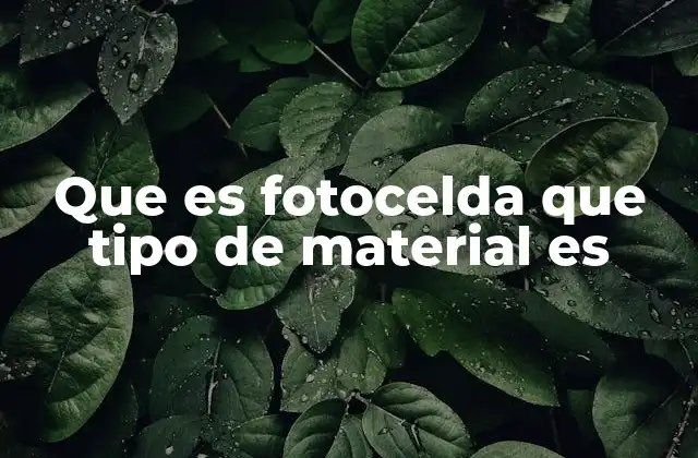 Cómo funciona una fotocelda sin mencionar directamente el término