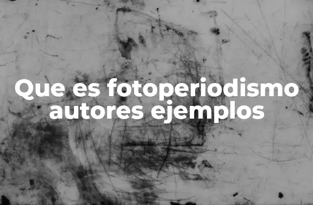 Que es Fotoperiodismo Autores Ejemplos