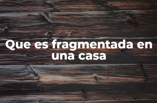 La dinámica de una vivienda con múltiples núcleos