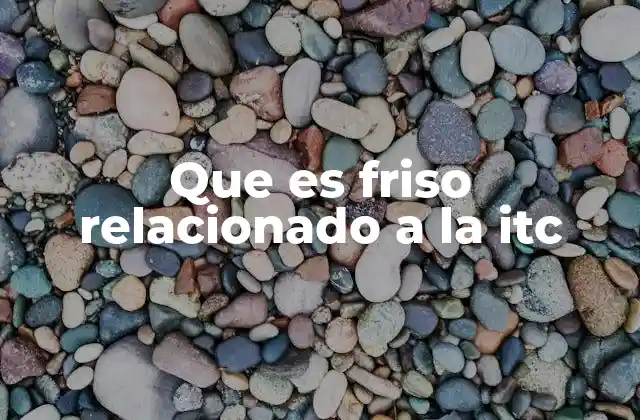 Que es Friso Relacionado a la Itc 2 Aplicación del friso en la visualización de arquitecturas tecnológicas