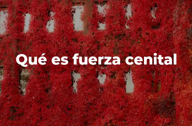 Qué es Fuerza Cenital