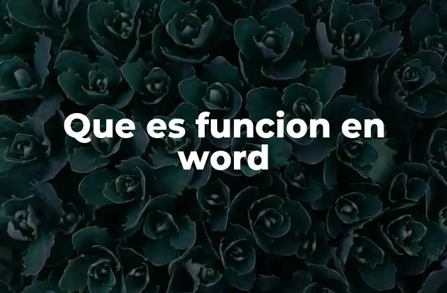 El papel de las funciones en la automatización de documentos