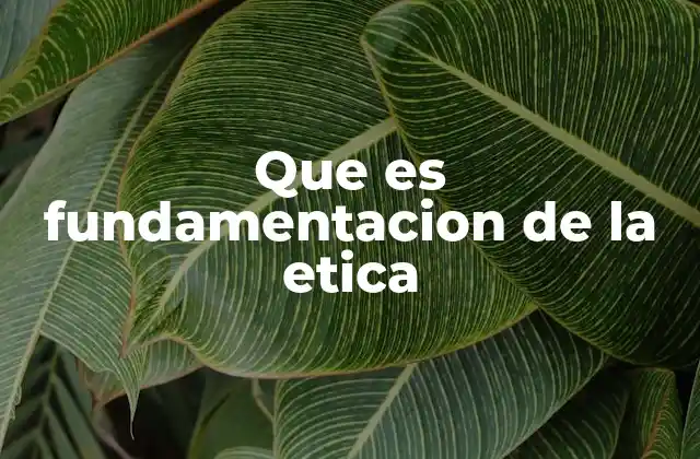 La base filosófica del comportamiento moral