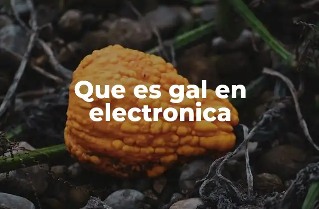 Que es Gal en Electronica