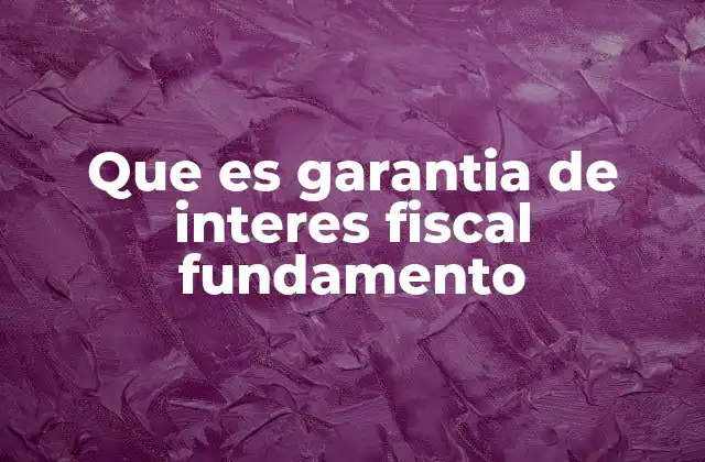 Que es Garantia de Interes Fiscal Fundamento 2 El papel de las garantías en el cumplimiento fiscal
