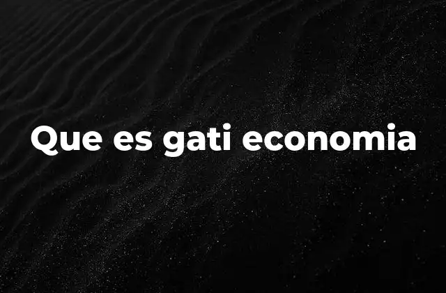 Que es Gati Economia