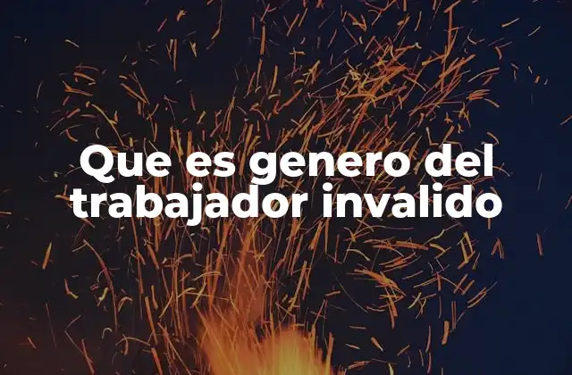Que es Genero Del Trabajador Invalido 2 La importancia del género en la clasificación laboral de personas con discapacidad