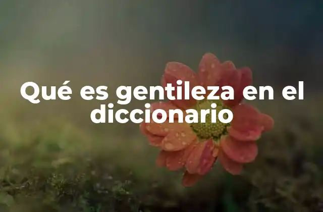La importancia de la gentileza en la vida cotidiana