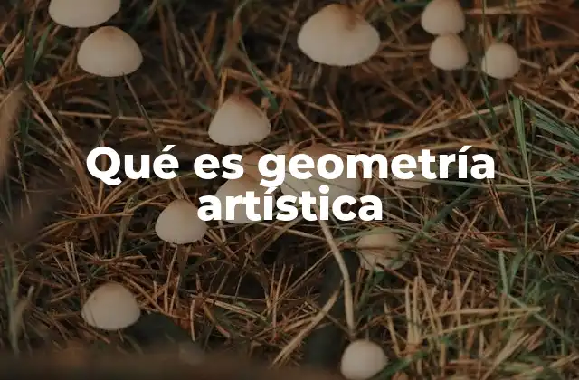 Qué es Geometría Artística